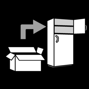 groceries: put away in the freezer